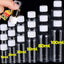 1/20PCS Refillable Bottle Empty Plastic Transparent Bottle with Screw Cap Portable Squeeze Sample Container 10/20/30/50/80/100ml