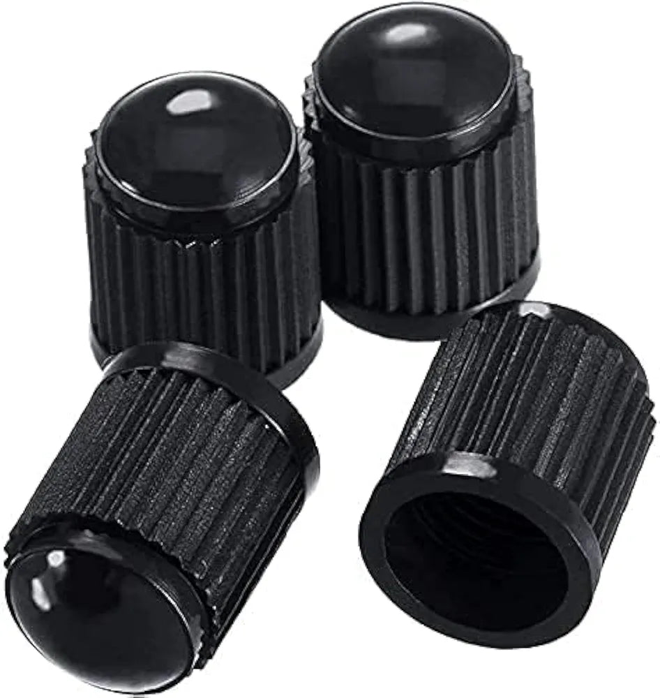 10 pcs Tyre Valve Caps, Universal Dust Cap - Black Stem Caps - Used On Car Tyres, Bikes, Bicycles, Motorbik