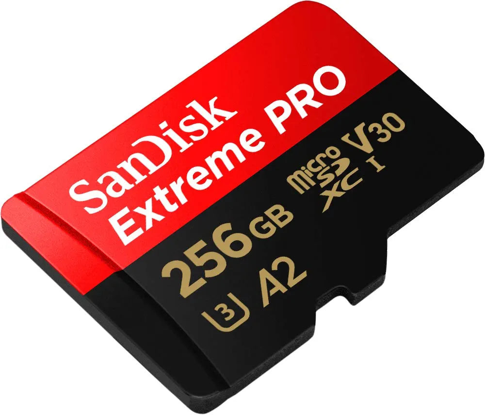 SANDISK Extreme PRO micro SD card 256GB + SD adapter 