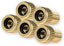 Brass Adaptor Presta To Schrader 5x Bicycle Valve Converter Bike Pump Connector