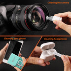 Keyboard Cleaner Laptop Cleaning Kit, All-in-One Keyboard Cleaning Kit, Laptop Cleaner Tool for MacBook iPad iPhone Computer, Portable Electronics Brush Tool for Tablet PC Camera Lens Earbuds Monitor