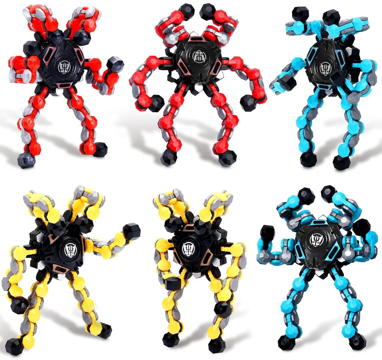 NEW Transformable Sensory Fidget Spinner Toy, Funny DIY Spin Top Hand Finger Spinner Creative Fingertip Mechanical Gyro for Kids Adults, All Ages
