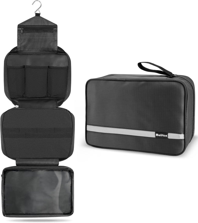 Hanging Toiletry Bag Large travel Wash Bag for women men toiletries with hook Hover Image