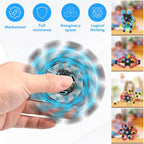 NEW Transformable Sensory Fidget Spinner Toy, Funny DIY Spin Top Hand Finger Spinner Creative Fingertip Mechanical Gyro for Kids Adults, All Ages