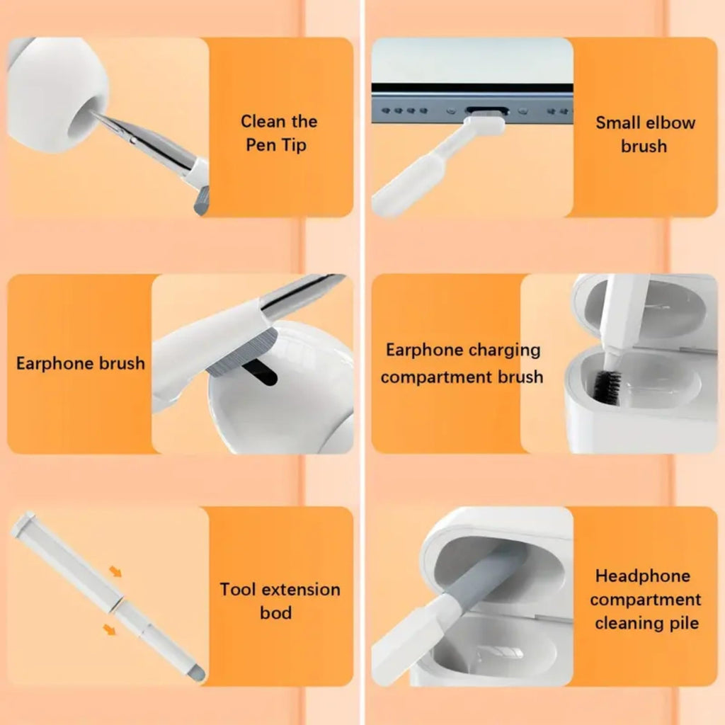 20-in-1 Laptop Screen Keyboard Cleaning kit, Cell Phone Cleaning kit, Air-pod Cleaning kit, Electronics Cleaning kit for Mobile Phones, Tablets, Computers, Computer Monitors, TV Camera Lenses