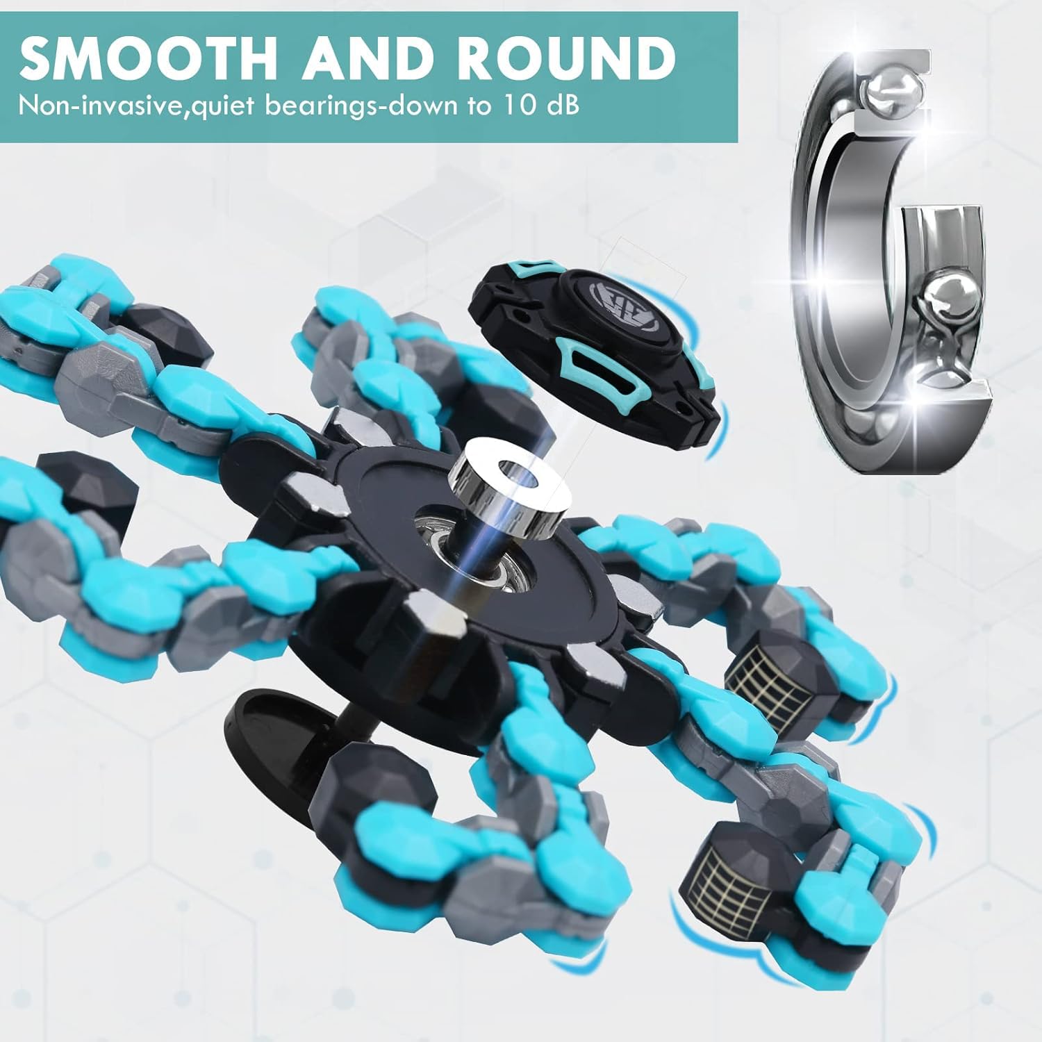 NEW Transformable Sensory Fidget Spinner Toy, Funny DIY Spin Top Hand Finger Spinner Creative Fingertip Mechanical Gyro for Kids Adults, All Ages