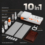 Keyboard Cleaner Laptop Cleaning Kit, All-in-One Keyboard Cleaning Kit, Laptop Cleaner Tool for MacBook iPad iPhone Computer, Portable Electronics Brush Tool for Tablet PC Camera Lens Earbuds Monitor