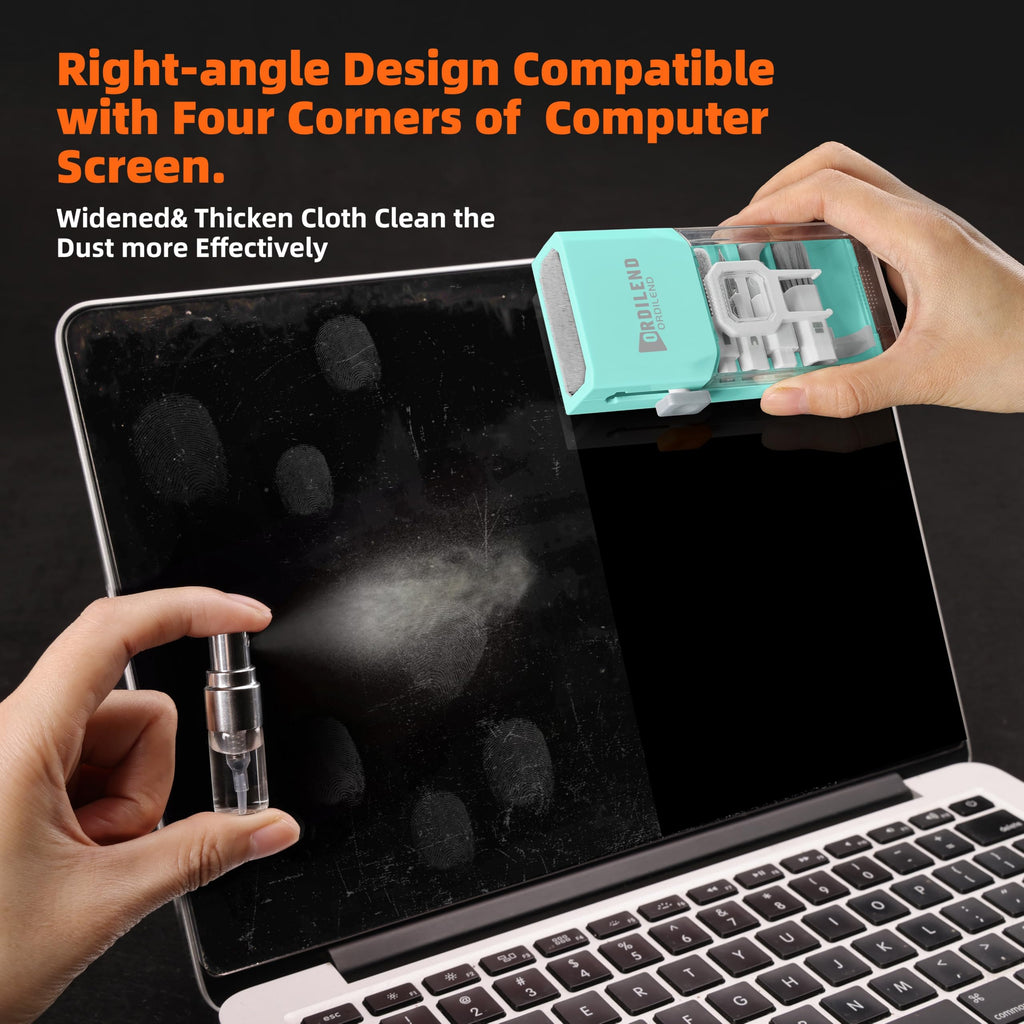 Keyboard Cleaner Laptop Cleaning Kit, All-in-One Keyboard Cleaning Kit, Laptop Cleaner Tool for MacBook iPad iPhone Computer, Portable Electronics Brush Tool for Tablet PC Camera Lens Earbuds Monitor
