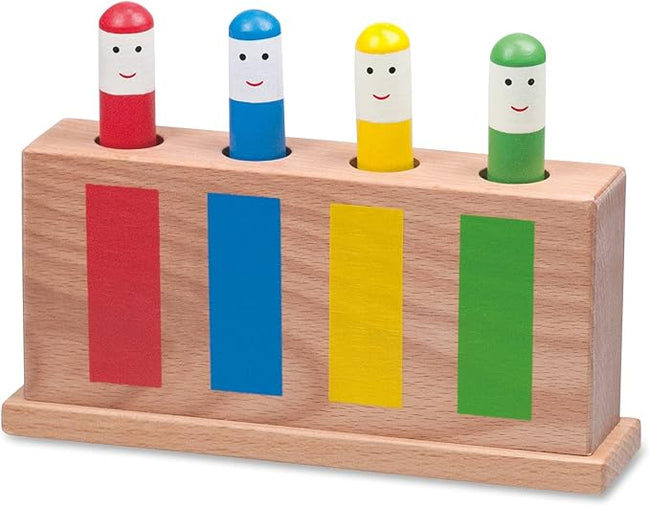 Galt Pop-Up Toy - Colourful Wooden Sensory Toy for Boys and Girls -Early Learning Cause and Effect Toy for Colour Recognition and Motor Skills Development - First Birthday Gift for Ages 12 Months Plus Hover Image