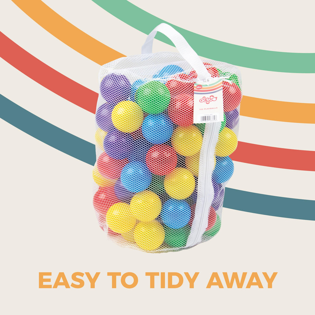 Activo Pop Up Tent Indoor & Outdoor Play for Babies & Toddlers 12+ Months – Quick & Easy Pop-Up Setup, Compact Storage, Vibrant Colours for Sensory Development & Active Fun