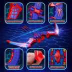 Toys for Age 3-12, Boys Toy Bow Arrow With Red & Blue LED Lights, Quiver & Web Target, Kids Toys Gifts for 3 4 5 6 7 8 10 Year Old Boys Kids Birthday Presents for 3 4 5 6 7 8 9 10 Year Olds Boys Girls