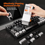 Keyboard Cleaner Laptop Cleaning Kit, All-in-One Keyboard Cleaning Kit, Laptop Cleaner Tool for MacBook iPad iPhone Computer, Portable Electronics Brush Tool for Tablet PC Camera Lens Earbuds Monitor