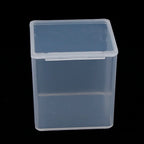 Small Boxes Square Rectangle Transparent Plastic Jewelry Storage Case Finishing Container Packaging Storage Box Earrings Rings