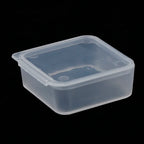 Small Boxes Square Rectangle Transparent Plastic Jewelry Storage Case Finishing Container Packaging Storage Box Earrings Rings
