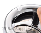 Round Push Down Spinning Metal Ashtray with Cigarette Cigar Smoking Smoke Ash Tray - Black