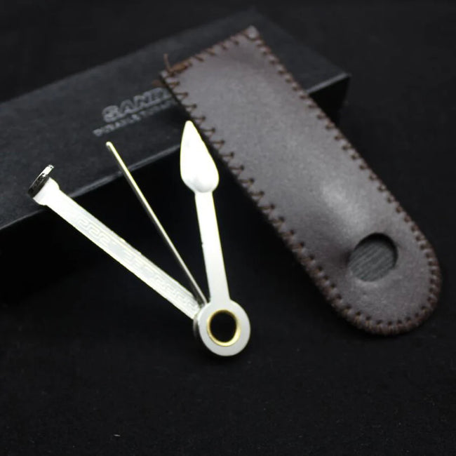 Stainless Steel Smoking Tool Multifunction Cleaners Smoking Knife Wood Pipe Smoking Pipe Clean Accessory + Faux Leather Bag Hover Image