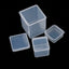 Small Boxes Square Rectangle Transparent Plastic Jewelry Storage Case Finishing Container Packaging Storage Box Earrings Rings