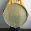 Bamboo Weaving Flat Perforated Sieve Dustpan Household Weaving Handmade Bamboo Products Bamboo Sieve porose roundness