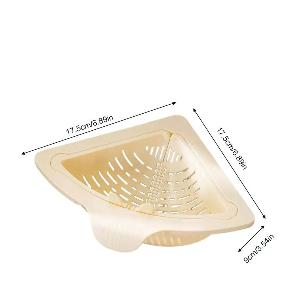 Storage Container Capacity Suction Cup Kitchen Sink Strainer Basket with Simple Installation Corner Sink Trash for Kitchen