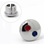 10PCS Faucet Handle Hot And Cold Water Sign Red And Blue Label Decoration Cover Kitchen Bathroom Mixer Tap Indicate For Holes