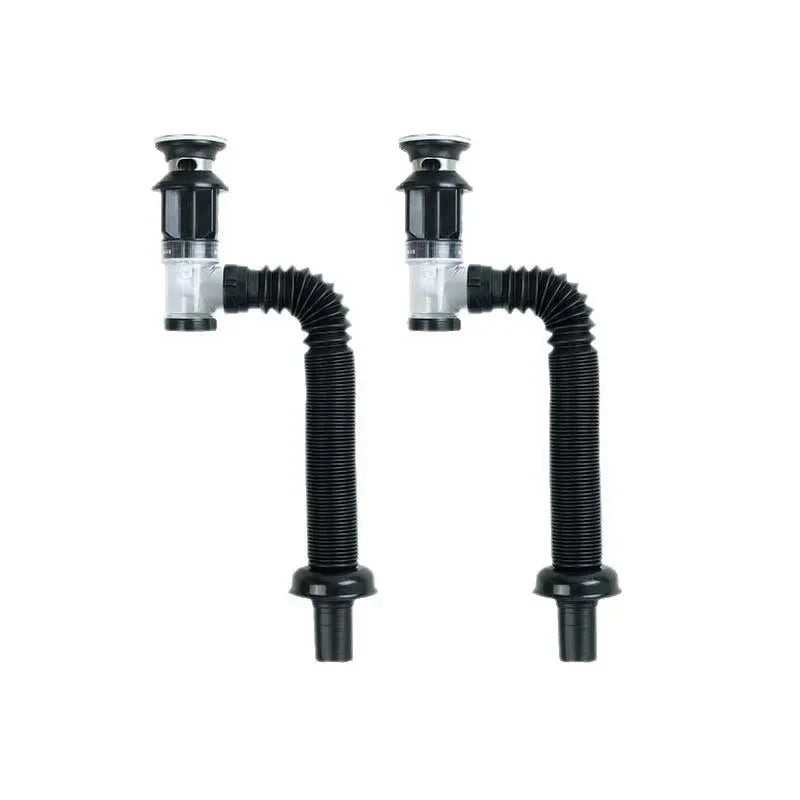1-3 PCS Flip Top Anti-Odor Drain Pipe Set Sink Drain Retractable Deodorizing Filter Flexible Downspout Bathroom Anti Clogging