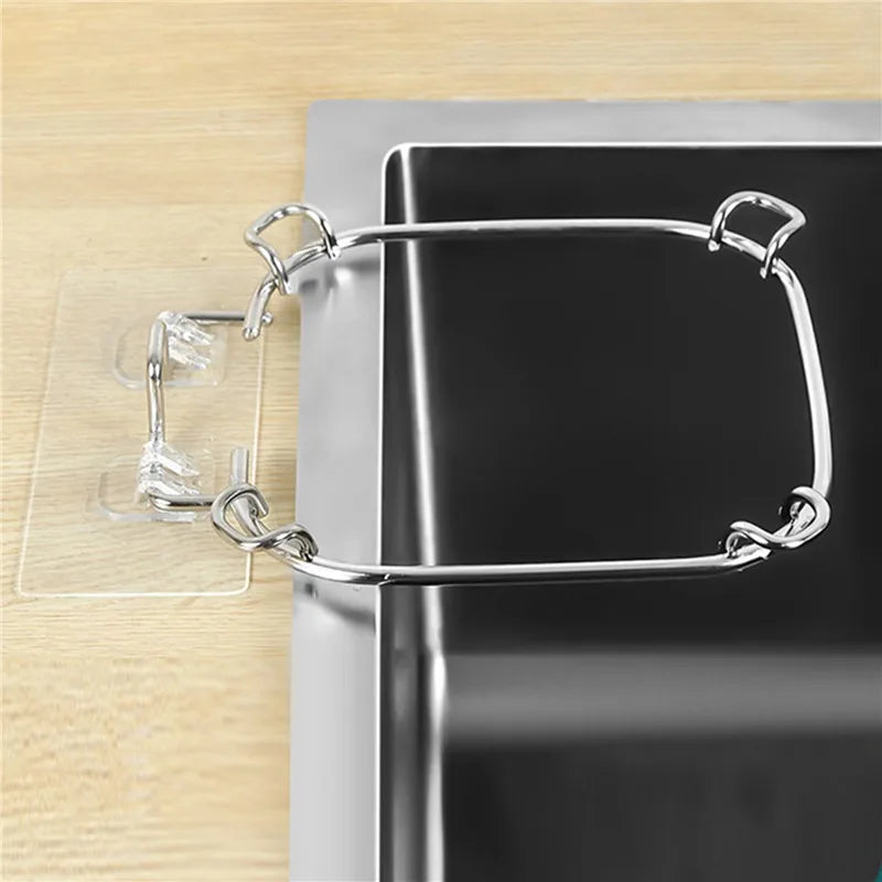 Hanging Net Filter Bag Multi-Purpose Triangle Drainage Rack Drain Basket Kitchen Sink Filter Leftovers Soup Food Drainer