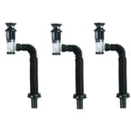 1-3 PCS Flip Top Anti-Odor Drain Pipe Set Sink Drain Retractable Deodorizing Filter Flexible Downspout Bathroom Anti Clogging