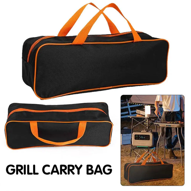 Grill Carry Bag Grill Utensil Bag Durable Car Wear Practical Storage Case Organizer Barbecue Accessories Tool Storage Bag Hover Image