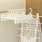 5PCS New Adjustable Skirt Peg Hanger Non-Slip Portable Trouser Clips Save Space Hangers Household