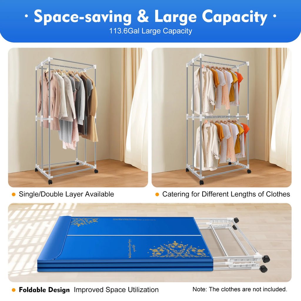 220V Folding Remote Control Dryer with Pattern for Drying Clothes 3 Gears Adjustment Dryer