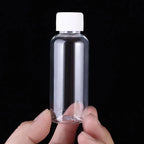 1/20PCS Refillable Bottle Empty Plastic Transparent Bottle with Screw Cap Portable Squeeze Sample Container 10/20/30/50/80/100ml