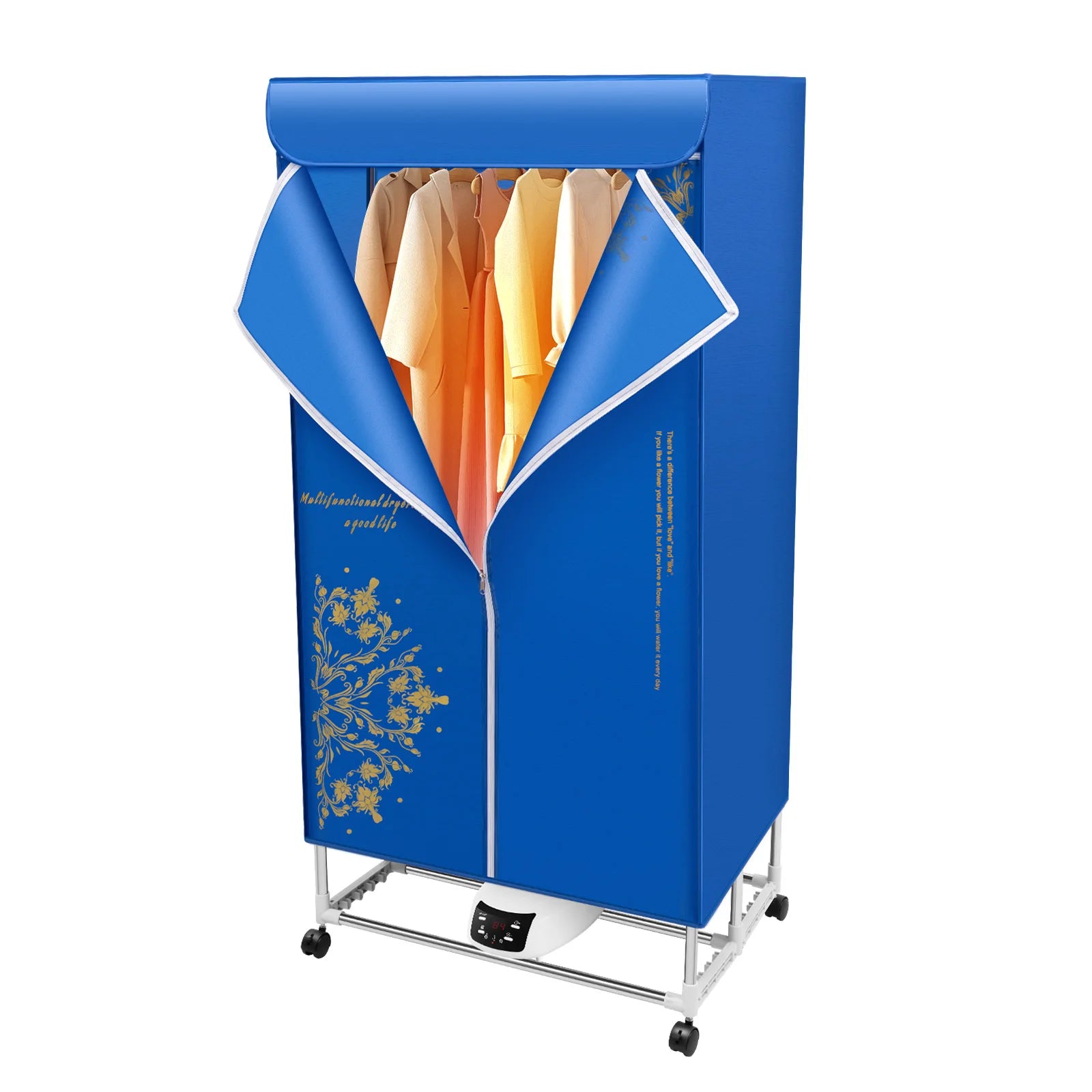 220V Folding Remote Control Dryer with Pattern for Drying Clothes 3 Gears Adjustment Dryer