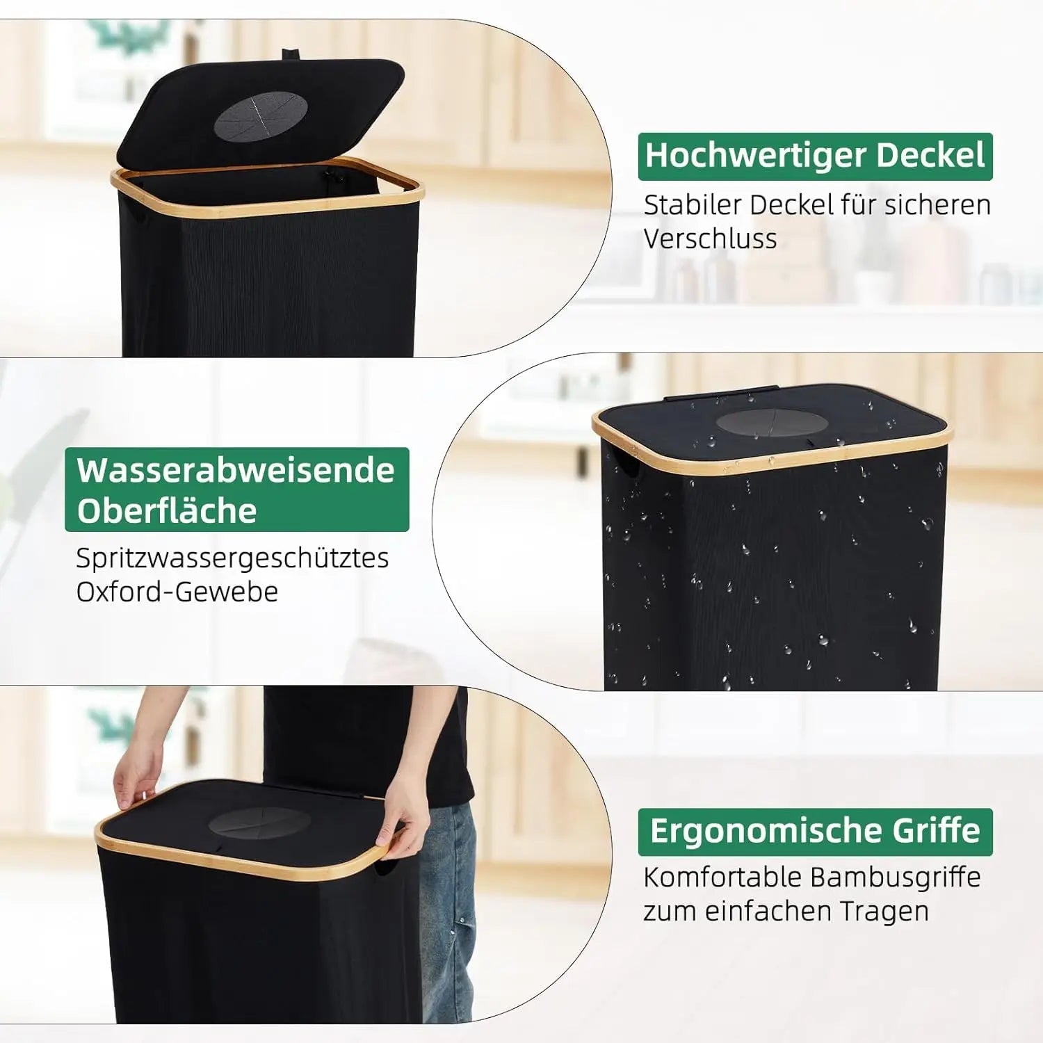 110L/160L Recycling Basket Collection Bag Empty Bottle Storage, Oxford Cloth Foldable, With Removable Recyclable Bottle Tote Bag