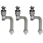 1-3 PCS Flip Top Anti-Odor Drain Pipe Set Sink Drain Retractable Deodorizing Filter Flexible Downspout Bathroom Anti Clogging