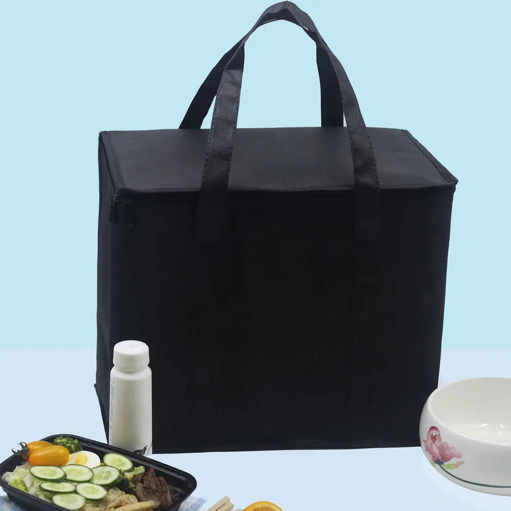 Insulated Thermal Cooler Bag Insulation To Keep Cold Large Capacity Portable Lunch Bag Zip Picnic Camping Tin Foil Food Bags