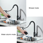 Wanmivezlo Kitchen Faucets Pull Out Kitchen Tap Cold Hot Water Tap Single Handle Mixer Tap Deck Mounted Crane Swivel Spray Tap