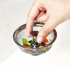 Universal Stainless Steel Sink Kitchen Strainer  Anti-Clogging Mesh Filter for Bathroom  Sinks Manual No Electricity Required