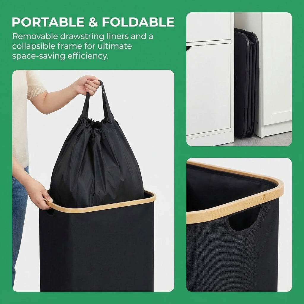 110L/160L Recycling Basket Collection Bag Empty Bottle Storage, Oxford Cloth Foldable, With Removable Recyclable Bottle Tote Bag