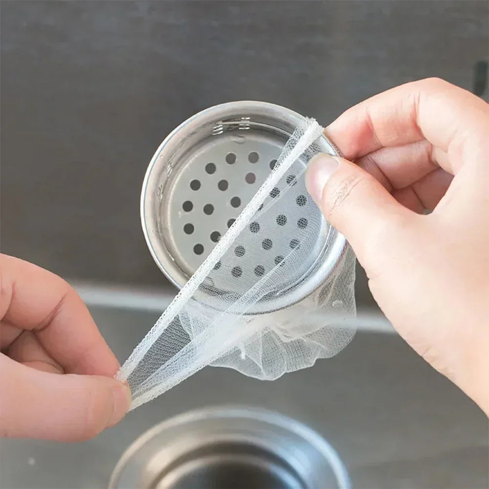 500/30pcs Disposable Kitchen Sink Filter Kitchen Sink Strainer Drain Hole Mesh Bags Anti-blocking Garbage Bag Filters Strainers