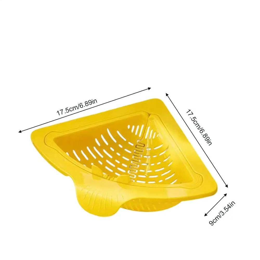 Storage Container Capacity Suction Cup Kitchen Sink Strainer Basket with Simple Installation Corner Sink Trash for Kitchen
