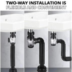 1-3 PCS Flip Top Anti-Odor Drain Pipe Set Sink Drain Retractable Deodorizing Filter Flexible Downspout Bathroom Anti Clogging