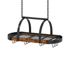 Pot Rack, Pot Hanger for Kitchen, Ceiling Mounted Pot Holder, Cookware Organizer with 12 SShaped Hooks, for Pot, Pan Storage, Sp