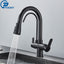 Black Purification Kitchen Faucets Pull Out Kitchen Water Filter Tap 3 Way Mixer Tap torneira para cozinha de parede Crane