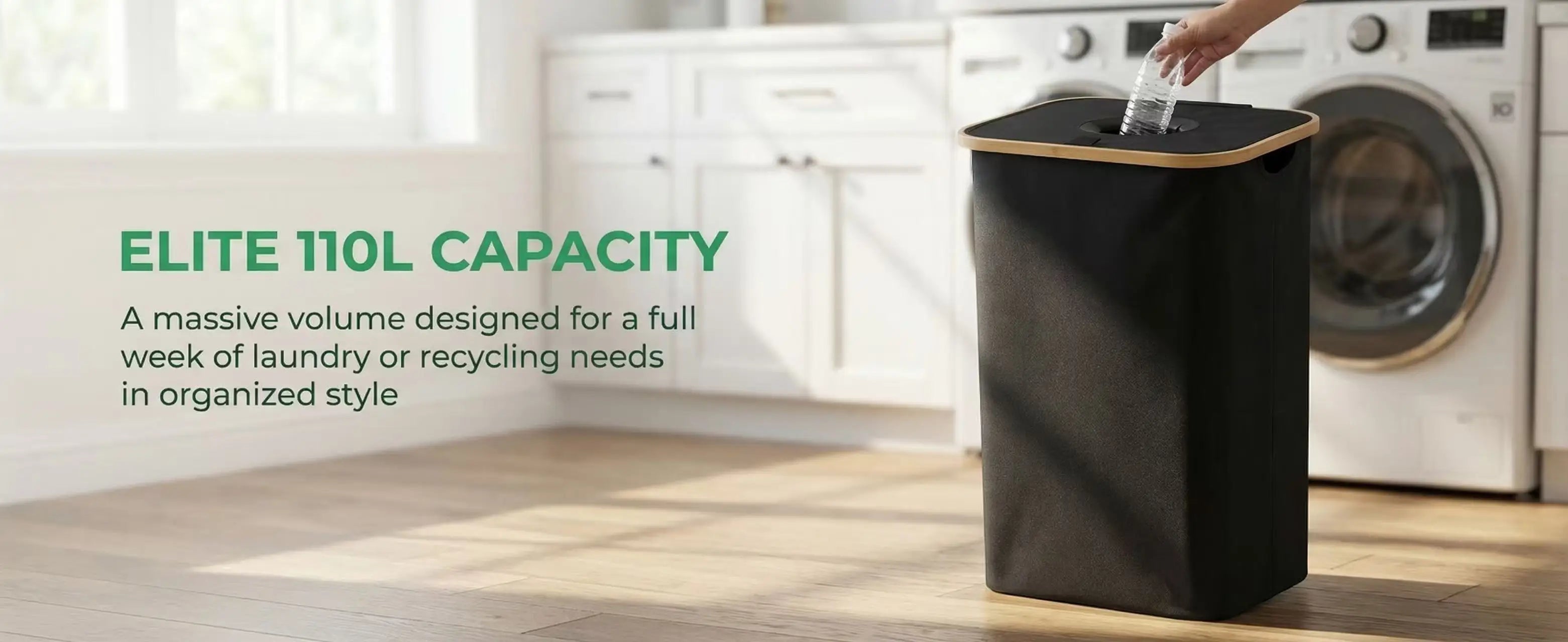 110L/160L Recycling Basket Collection Bag Empty Bottle Storage, Oxford Cloth Foldable, With Removable Recyclable Bottle Tote Bag