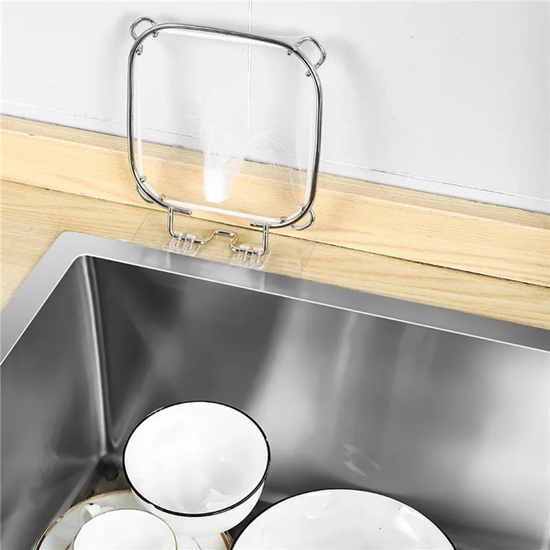 Hanging Net Filter Bag Multi-Purpose Triangle Drainage Rack Drain Basket Kitchen Sink Filter Leftovers Soup Food Drainer
