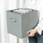1PC Cube Storage Box Non Woven Foldable Home Supplies Wardrobe Space Saving for Toy Clothes Office Storage Organizer