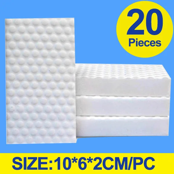 20/40/100 PCS Magic Compressed Sponge Eraser Cleaner Kitchen Accessory Tool Melamine Sponge Dish Washing Brush Cleaning