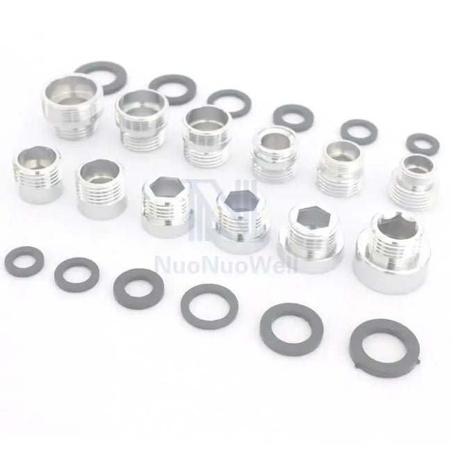 1pc 1/2'' BSP Male Thread Change To 16 18 20 22 24 26 28 30  Male Female Faucet Adapter Kitchen Bathroom Brass Water Tape Joint Main Image