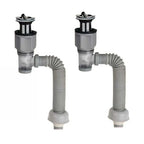 1-3 PCS Flip Top Anti-Odor Drain Pipe Set Sink Drain Retractable Deodorizing Filter Flexible Downspout Bathroom Anti Clogging