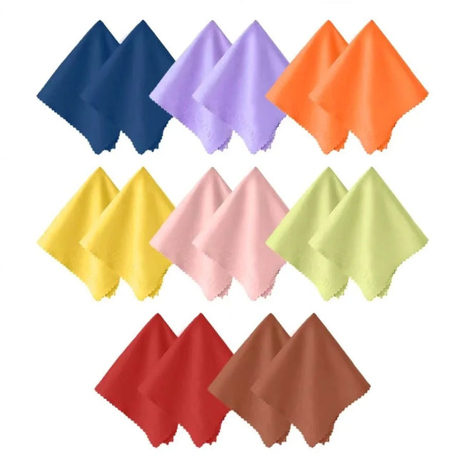 XizeHOM 8 pcs/lots High quality  Glasses Cleaner 20*20cm Microfiber Glasses Cleaning Cloth For Lens Phone Screen Cleaning Wipes Main Image
